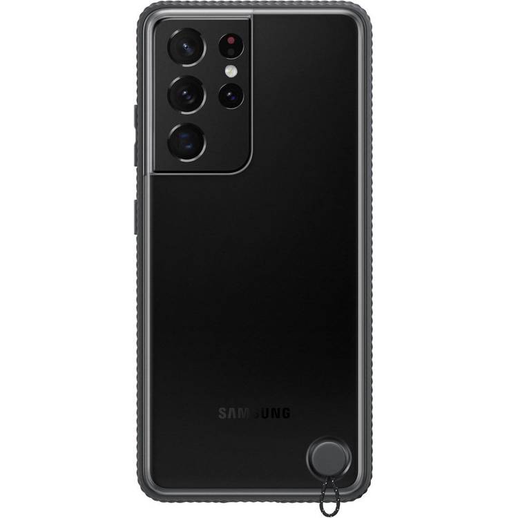 Etui Samsung Hard-Cover Clear Protective Czarne do Galaxy S21 Ultra (EF-GG998CBEGWW)