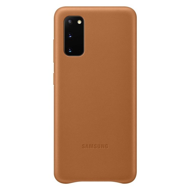 Etui Samsung Leather Cover Brązowe do Galaxy S20 (EF-VG980LAEGEU)