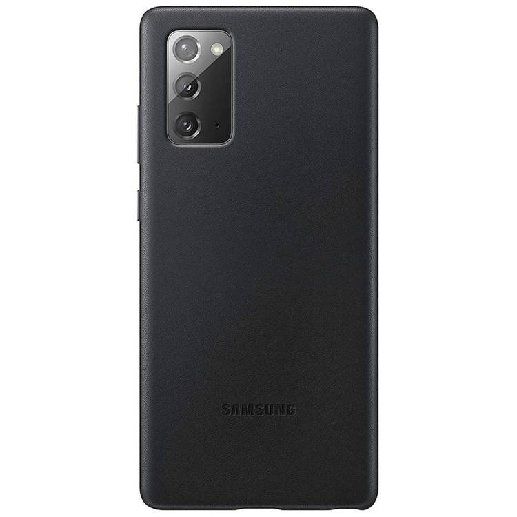 Etui Samsung Leather Cover Czarne do Galaxy Note 20 (EF-VN980LBEGEU)