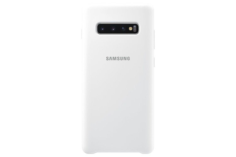 Etui Samsung Silicone Cover Biały do Galaxy S10+ (EF-PG975TWEGWW)