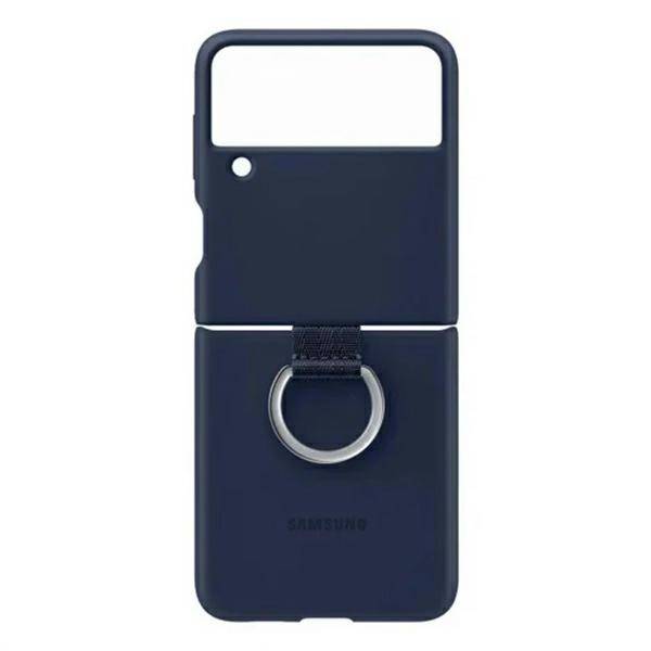 Etui Samsung Silicone Cover With Ring Granatowy do Galaxy Z Flip3 5G (EF-PF711TNEGWW)