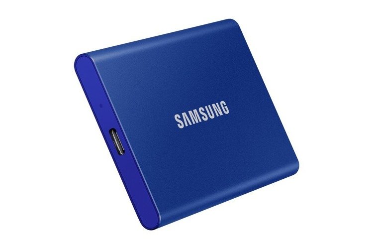 SAMSUNG T7 Dysk zewnetrzny SSD 2TB Niebieski USB 3.2 (MU−PC2T0H/WW)
